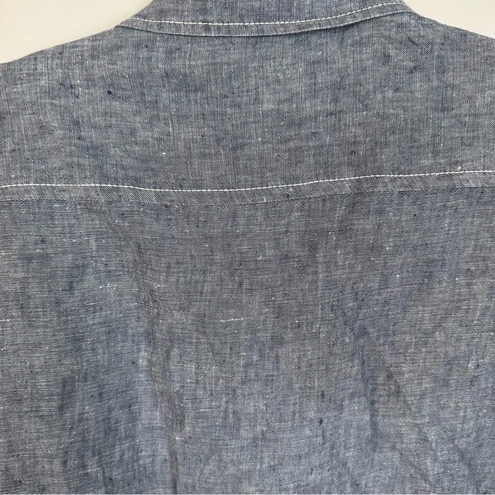 Tommy Bahama Men’s Short Sleeve Chambray Linen Button Front Shirt Sz XXL GUC